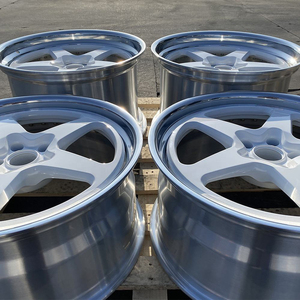 Jantes en alliage d'aluminium forgé T6-6061, 2 pièces, finition étoile polie, 16 17 18 19 20 21 22 pouces, 5X112 5X114.3 5X120, à déport profond - Product Image 5