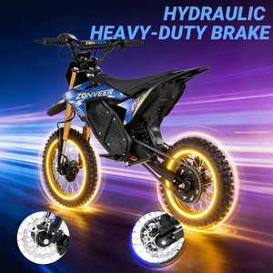 Vélo tout-terrain électrique pour adultes DX1 48V 1500W, motocross à transmission intermédiaire, vitesse maximale de 40-60 km/h pour une utilisation hors route - Product Image 4