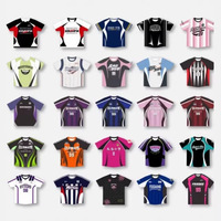 Jersey Golf Disc Sublimasi Custom Grosir, Lengan Pendek, Cetak Digital 3D, Unisex, Seragam Acara Klub