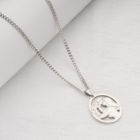 Collier de couples maman en acier inoxydable avec image personnalisée de la famille
