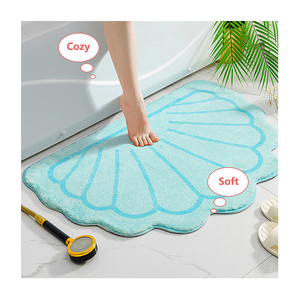 Tappetino per piedi con conchiglia lavabile assorbente per cartoni animati tappetino da bagno da spiaggia carino per bambini tappeto per la decorazione del bagno del <span class=keywords><strong>mare</strong></span> del fumetto - Product Image 1