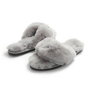 Pantuflas de <span class=keywords><strong>Mujer</strong></span> Elegantes y Afelpadas en Color Morado, Personalizadas, <span class=keywords><strong>Cerradas</strong></span>, Cálidas y Cómodas, con Función Antideslizante para <span class=keywords><strong>Invierno</strong></span> - Product Image 2