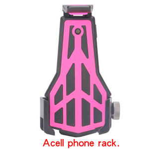 Support de téléphone à trois griffes pour vélo, vélo électrique, moto, antidérapant, en résine plastique rose, avec une adhérence stable - Product Image 2