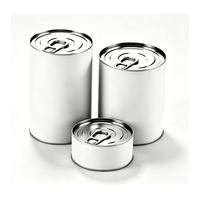 Boîtes de conserve rondes en métal de qualité alimentaire pour poisson, sauce tomate, aliments pour animaux de compagnie