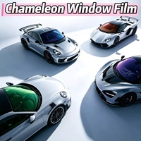 Film teinté pour vitres de voiture rose caméléon 2,5 mil, personnalisé en usine, avec fonction de changement de couleur de haute qualité