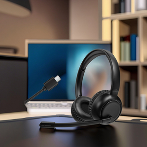 Cuộc gọi trung tâm tai nghe trực tuyến nói chuyện Studio Tai nghe rõ ràng thông tin liên lạc với enc & microphone & Loại C Cổng cho hội nghị video - Product Image 2