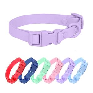 Juego de <span class=keywords><strong>collar</strong></span> y correa para perro inodoro fácil de limpiar, correas de nailon suave en el interior, <span class=keywords><strong>collar</strong></span> de perro de PVC impermeable recubierto de PVC - Product Image 1
