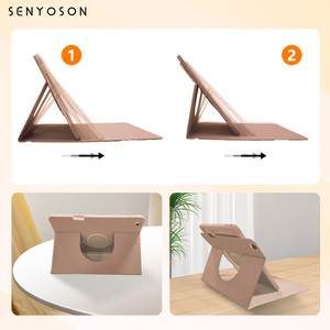 Housse intelligente rotative à 360 degrés SYX pour <span class=keywords><strong>iPad</strong></span> 12,9 pouces, en cuir PU magnétique, pour la <span class=keywords><strong>protection</strong></span> de l'<span class=keywords><strong>iPad</strong></span> - Product Image 2