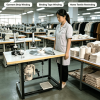 Fabricant d'enroulement de ruban de tissu le plus vendu enrouleur de bande élastique rouleau ceinture bobine sangle machines ruban ruban machine à rouler