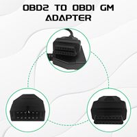Cable de escáner OBD 1, adaptador de enchufe de 12 pines a OBD II de 16 pines para aplicaciones electrónicas de automóviles y máquinas