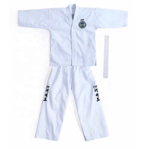 <span class=keywords><strong>Uniforme</strong></span> <span class=keywords><strong>de</strong></span> <span class=keywords><strong>Taekwondo</strong></span> ITF Quteng - <span class=keywords><strong>Uniforme</strong></span> <span class=keywords><strong>de</strong></span> Entrenamiento Ligero, Material Acanalado, Unisex, Personalizable - Product Image 1