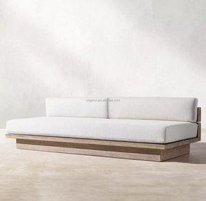 تصميم بسيط للفناء ، مقاعد خشبية ، وسادات خشبية بسمك جاردين من muebles de jardin - Product Image 2