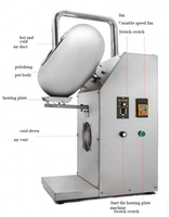 Petite machine de fabrication de dragées et de revêtements en sucre pour chocolat, amandes et cacahuètes, avec moteur de broyage de cacahuètes, à vendre