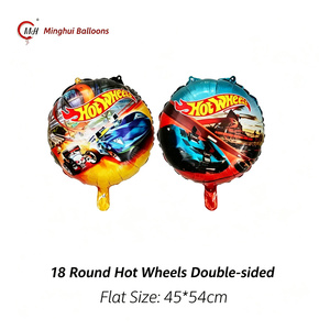 Set de Globos de Mylar de <span class=keywords><strong>Blaze</strong></span> y las Máquinas Monstruo y Hot Wheels, Globos de Helio de Camiones Monstruo de Carreras de Dibujos Animados para Niños - Product Image 3