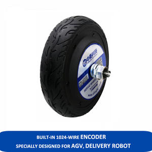 ZLTECH baja velocidad 6,5 pulgadas 24V 4A 400RPM 100kg codificador de carga silla de ruedas sin engranajes eléctrico sin escobillas Drive Hub Servo <span class=keywords><strong>Motor</strong></span> para Robot - Product Image 2