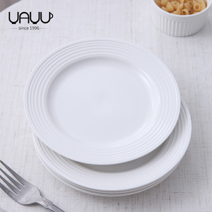 <span class=keywords><strong>Assiette</strong></span> ronde en céramique blanche de 8 pouces, <span class=keywords><strong>assiette</strong></span> à dessert/<span class=keywords><strong>assiette</strong></span> à dîner, ensembles d'assiettes en céramique pour la maison - Product Image 3