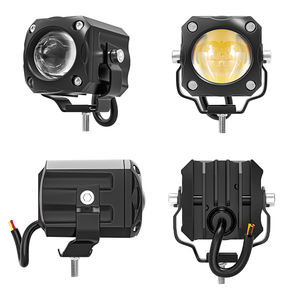 Feux antibrouillard supplémentaires pour <span class=keywords><strong>moto</strong></span>, <span class=keywords><strong>phares</strong></span> auxiliaires <span class=keywords><strong>LED</strong></span>, lampe longue portée 9-85V, double couleur, faisceau haut/bas, projecteurs <span class=keywords><strong>moto</strong></span> - Product Image 2