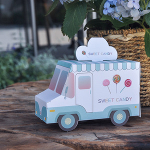 Düğün Hediyesi Geri Dönüştürülebilir Şık Karton Şekerleme Market Arabası Ambalaj Dosyaları Kutuları Jöle Şeker Bebek Maması - Product Image 1