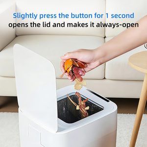 Cubo de basura inteligente de 17L con sellado automático y bolsa de basura intercambiable, sensor de movimiento, tapa eléctrica sin olor. - Product Image 6