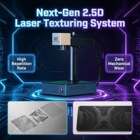 Nouveau système de texturation laser IA 2.5D, mini machine de marquage à fibre, graveur de motifs tactiles CNC pour métal, taux de répétition élevé, refroidissement par air