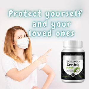 Cápsulas de Extracto de Hojas de Guanábana Orgánica Pura y Natural, 120 Cápsulas, Marca Privada OEM al por Mayor, Refuerzo Inmunológico para Adultos - Product Image 6