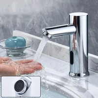 Robinet Mitigeur de Lavabo Chauffe-Eau Électrique Automatique Sans Contact à Détection de Mouvement pour Salle de Bain