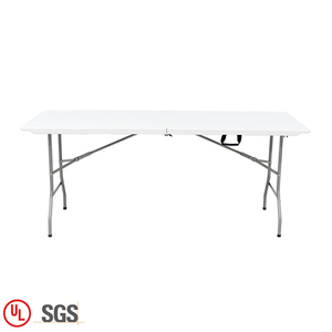 Blanco portátil al aire libre ligero mesa plegable de jardín al aire libre mesa <span class=keywords><strong>para</strong></span> boda partes promoción - Product Image 1