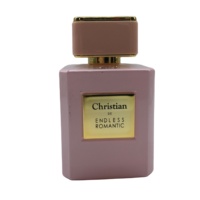 Vente chaude de haute qualité 100ml bouteille de parfum en verre rose opaque bouteilles de parfum rechargeables emballage vide parfum