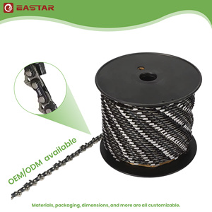 Chaîne de <span class=keywords><strong>scie</strong></span> à profil bas 3/8\" LP 8-20\" .043 .050 en acier allié semi-chisel pour <span class=keywords><strong>scie</strong></span> à poteau <span class=keywords><strong>électrique</strong></span>, tronçonneuse manuelle, rouleau de 100 pieds - Product Image 2