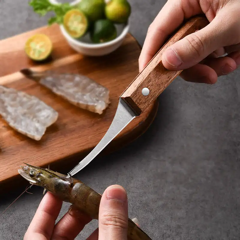 Garnalenschilgereedschap Voor Garnalenmes Openen Garnalenmes Lijnverwijderingsmes