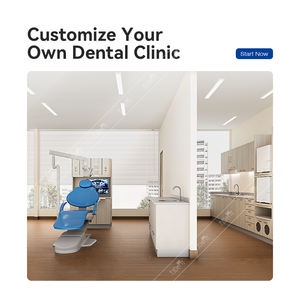 Set completo di clinica dentale in stile americano con Design gratuito, incluso uno sterilizzatore per armadietti 12, sedia dentale - Product Image 6