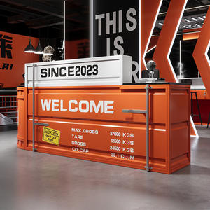 Barra de estilo industrial, cajero, <span class=keywords><strong>Internet</strong></span>, celebridad, té de la leche, cafetería, hierro, billar, sala de baloncesto, gimnasio, escritorio de recepción - Product Image 4