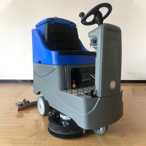 750s Ride On Floor Scrubber Industrial Vacuum Cleaner Blue Gray 3000 Rpm Burnishing Machine For Workshops - Product Image 1