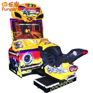 Macchina da Gioco Arcade Moto da Corsa Plug and Play, Simulatore di Motocicletta a Moneta per Sale Giochi Moderne - Product Image 4