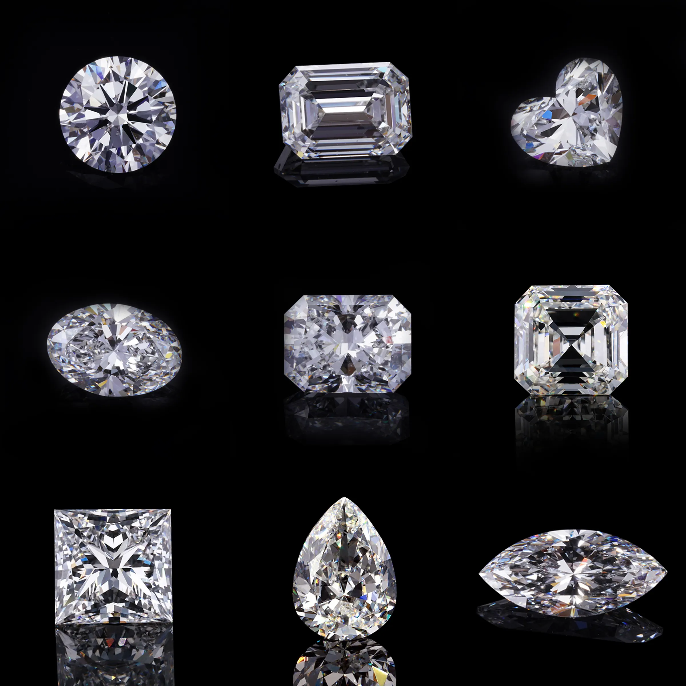 IGI sertifikası lab Diamond VS VVS man made created Diamond HPHT gevşek CVD lab grown diamond