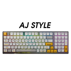 Darmoshark K7pro BT Wireless Tri Mode Gaming Teclado mecánico Hot Swap 98Keys Silver Yellow Switch RGB Backlig - Product Image 2