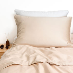 <span class=keywords><strong>Parure</strong></span> de lit de luxe unie, couleur unie, faible MOQ, taille personnalisée, drap de lit teint uni, 800 fils, 100 % Lyocell, style moderne, housse de <span class=keywords><strong>couette</strong></span> - Product Image 4