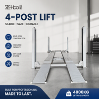 Système de levage de voiture hydraulique à quatre poteaux pour garage, capacité de 6500 kg, pour garages résidentiels et commerciaux