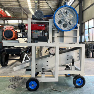 Kleine Bergbau maschinen Tragbarer Dieselmotor Steinbrecher Golderz zerkleinerung maschine Rock Jaw <span class=keywords><strong>Crusher</strong></span> - Product Image 5