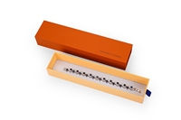 Boîtes à bijoux de luxe en carton orange personnalisées pour alliances et bracelets - Emballage moderne, logo personnalisé, taille personnalisée, OEM
