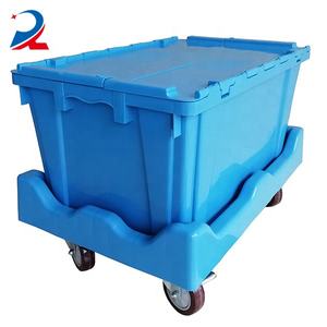Factory Direct Sales Heavy Duty Plastic Storage Box With Dolly