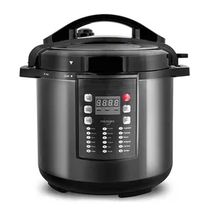 6L Digital Electric Pressure Cooker with pressure &taste adjustment,keep-warm, Cook W/O lid function,preset recipies