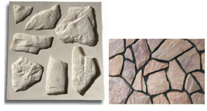 Moule de moules de pierre artificielle de vente d'usine pour les moules de silicone de pierres artificielles pour la pierre artificielle - Product Image 2