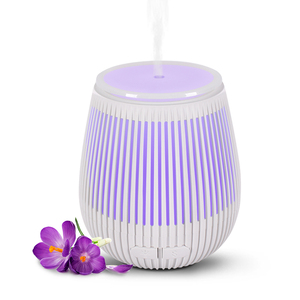 Factory Wholesale Portable Led Round Wood Grain 130ml <strong>Mini</strong> Humidifier <strong>Purifier</strong> Ultrasonic Aroma <strong>Diffuser</strong> air Humidifier - Product Image 1