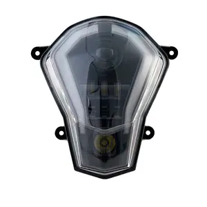 Farol de LED preto com sinal para KTM Duke 390 2013-2016