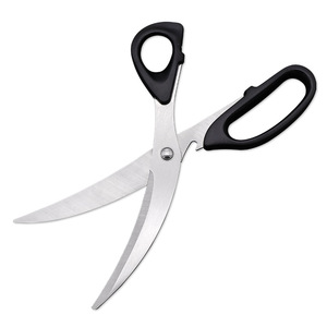 Stainless Steel Barbecue <b>Scissors</b> Black Elbow Shape Multipurpose <b>Kitchen</b> Tool For Household BBQ Use Durable Design - Product Image 2