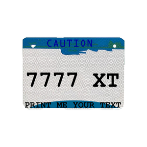 ป้ายทะเบียนรถจักรยานยนต์ทองเหลือง 7 นิ้ว x 4 นิ้ว สติ๊กเกอร์ติดป้ายทะเบียนแบบสะท้อนแสงสำหรับธุรกิจ - Product Image 4