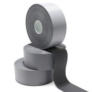 HQ003 توريد مباشر من المصنع مادة عاكسة فضة عالية الجودة شريط عاكس مخصص نسيج عاكس بوليستر رمادي - Product Image 6