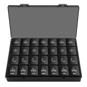 Organizador Semanal al por Mayor con 28 Compartimentos, Pastillero de Plástico para 4 Tomas Diarias - Product Image 2