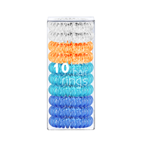 71 Couleur Silicone En Plastique Élastique Cheveux Cravates Spirale Enroulé Téléphone Cordon Téléphonique 10PCS Cheveux Cravates En Vrac